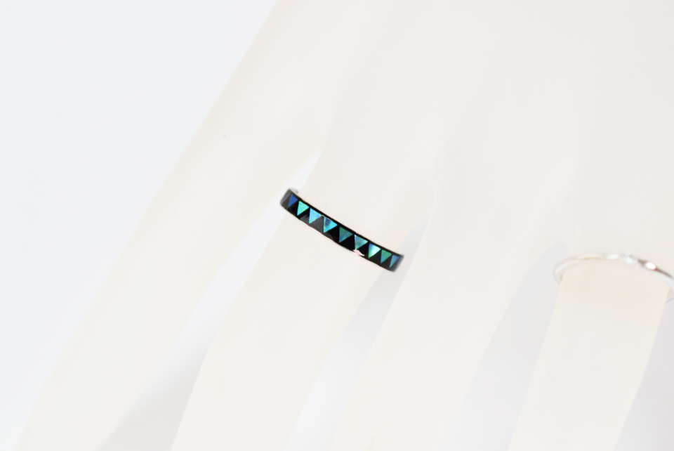 Grn Silver Rings 螺鈿シルバーリング ウロコ GRN - SAGARADEN.com